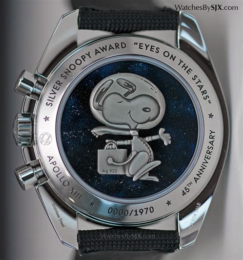 omega speedmaster apollo 13 silver snoopy replica|omega snoopy watch retail price.